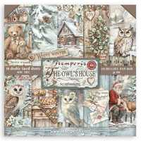 Stamperia The Owl's House 8" x 8" Paper Pad 10 pc Double Side,Craft Supplies,Card Maki