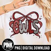 Owls PNG, School Spirit Design, Owls with Bow, Digital Download for T-Shirts & Crafts, Team Prid