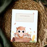 Personalized Owl Notebook Cottagecore Owl Journal Woodland Nature Graphic Customized Graduation Gift