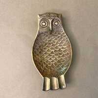 Brass Owl Ashtray
