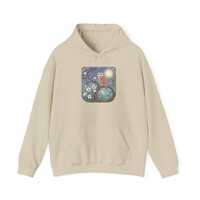 Night Owl Hoodie, Cozy Sweatshirt, Gift for Bird Lovers, Celestial Fashion, Nature Inspired Apparel,