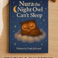 Nura the Night Owl – A Bedtime Story for Peaceful Sleep | Digital Kids Book PDF | Printable fo
