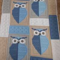 OWL pattern for crocheted blanket