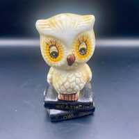 Ceramic Owl on Books Figurine