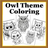 Owl Coloring Pages &ndash; 20 Printable Sheets- Mandala & Simple Designs - Digital Download