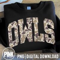 Owls camo Sports, Sublimation Graphic, Digital Download