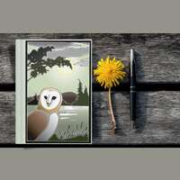 Owl By Moonlight Hardcover Journal Matte