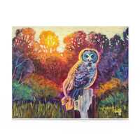 Owl Sunset Art Puzzle, 120-500 Piece Jigsaw for Nature Lovers, Family Game Night, Gift for Owl Enthu
