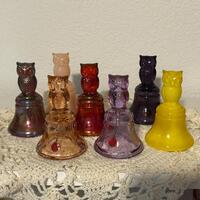 Vintage Boyd Glass Owl Bell – Collectible Art Glass – Choose Your Color
