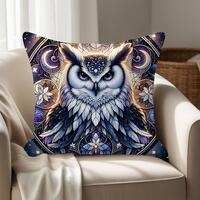 Celestial Owl Png , Sublimation Designs , Pillow Design Png , Instant Download , Mystical Night Owl 