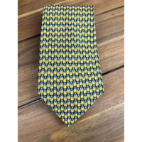 Vintage Robert Talbott Silk Men's Tie Yellow Owls RARE 59"