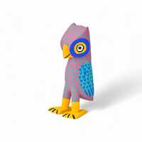 4.00" Owl Figures,Alebrije Owl,Nocturnal Animals,Stealthy Owl,Night Hunter,Still Eyes,Wood Owl,