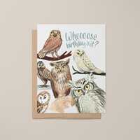 Owl Birthday Card