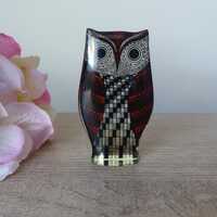 Sculpture vintage en lucite &ndash; Hibou orange et noir par Abraham Palatnik