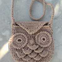 Crochet owl bags