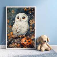 My First Halloween Neutral Nursery Wall Art, Pastel Halloween Gifts for Kids, Halloween Baby Boy Nur