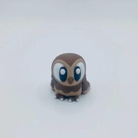Articulated Owl Fidget Toy: 3D Printed Jiggle Pet Desk Companion