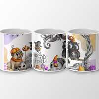 Halloween Pug Owl Mug, Spooky Cute Mug, Fall Mug, Halloween Decor Mug, Holiday Mug, Coffee Mug, Gift