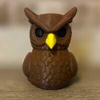 Horned Owl Duck -  3D Printed Figurine - Car Dashboard Decor - Ducking Gift - Cruises - Collectibles