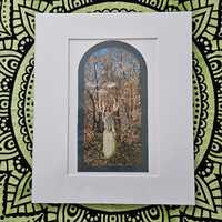 Goddess and Owl Art Print: Celtic Mythology, Pagan Home Decor