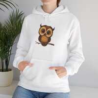 Cute Owl Unisex Hoodie, Cozy Sweatshirt, Gift for Owl Lovers, Fall Fashion, Nature Inspired, Cute An
