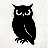 owl silhouette svg file, owl silhouette, owl digital download, silhouette owl, black owl svg, digita