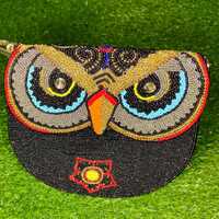 Beaded Owl Purse – Handmade Cross body or Clutch Bag with Intricate Owl Design – Unique 