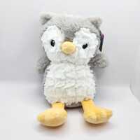 Vintage ebba Aurora Cuddlers "Owie" the Gray Owl Plush Toy (10 inch)