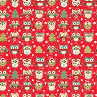 Owl Be Home for Christmas Joyous Owls Red | Holiday Owls | Jessica Flick for Kanvas by Benartex | Ch