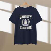 Varsity Reading Team T-Shirt, Literary Owl Design, Book Lover Apparel