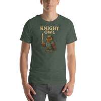 Knight Owl Renaissance Festival Shirt | Funny Owl in Armor Tee | Medieval Pun T-Shirt for Faire | Re