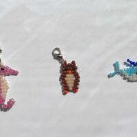 Beaded Keychain Animals | Seahorse | Owl | Whale