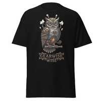 Gearwise Steampunk Owl Poster Mechanical Fantasy Wall Art