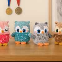 No-Sew Owl Crochet Pattern PDF – 4 in 1 Amigurumi Plushies – Easy DIY No-Sew Crochet Toy
