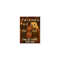 Friends TV Show Owl Sticker: Central Perk 90s Nostalgia Vinyl Decal