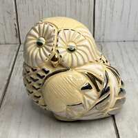 Ceramic Artesania Rinconada De Rosa Owl
