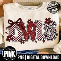 Owls Glitter Leopard Print Design: School Spirit Mascot (PNG Digital Download)