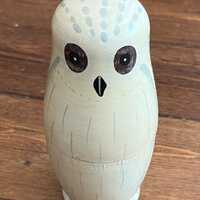 Snowy Owl Russian Nesting Dolls - Hand Painted Matryoshka 6.5" Tall to 1.5" Tall