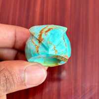 Hand-Carved Turquoise Owl Ring: Natural Stone Boho Jewelry