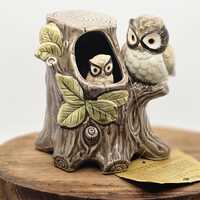 Vintage Otagiri Momma Owl and Baby Music Box
