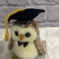 Vintage Smarter the Owl Ty Beanie Baby - Collectible Plush Toy