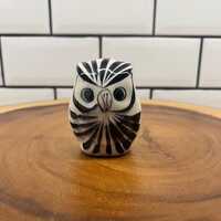 Hand-Painted Tonala Owl Figure