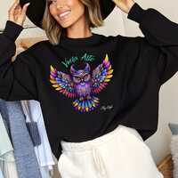 Alebrije Owl PNG: Colorful Mexican Folk Art Digital Download