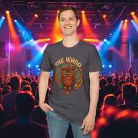 The Whoo T-Shirt | Funny Owl Band Parody Tee | Classic Rock Music Lover Shirt