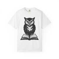 Wise Owl Graphic Tee, Vintage Style T-Shirt, Animal Lover Shirt, Bookworm Gift, Unisex Casual Wear