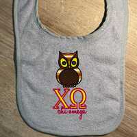 Chi Omega CHI O Custom OWL  DIGITAL Embroidery File