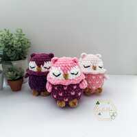 Owl Plushie - Crochet Owlette - Amigurumi bird