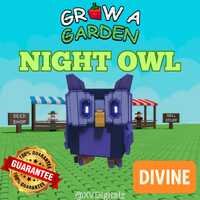 Roblox Grow A Garden - Night Owl - (Divine) 1 piece Fast Delivery