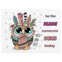 Owl Jigsaw puzzle with tin-Owl Puzzle print