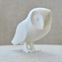 Barn Owl Sculpture | Hedwig Inspired Figurine | Cute Owl Statue | Home Decor | Shelf Ornament | Gift